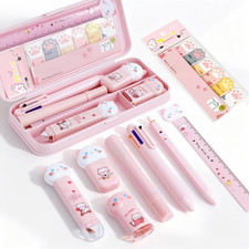 9Pcs Pink Cute Cat Stationery Gifts Set,Kawaii School Supplies picture