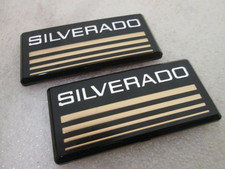 2X Cab Emblem Badge Side Roof Pillar Decal Plate Compatible for Chevy Silverado picture