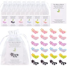 48 Sets Pocket Hug Gift Bulk Token Mini Resin Animals Pocket Hug Cards picture