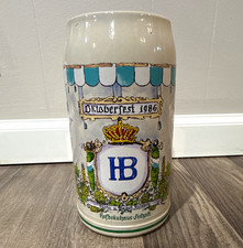 Franz Herb München Oktoberfest 1986 HB German Beer Mug Breweriana picture
