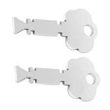 2 Pack Stainless Steel Service Key Fits for Gamewell Fire Rescue Alarm Box 25460 picture