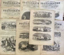 1862 Frank Leslie’s Civil War Newspapers & War Supplements Illustrated Lot picture