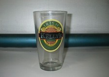 JOHN J KELLYS IRISH HARD CIDER CLEAR DRINKING GLASS G5188 picture