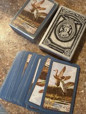 Vintage Birds Ducks  -Gainsborough Playing Cards Complete with Box picture