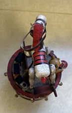 Vintage 1979 Enesco Rotating Music Box Plays Babes Toyland Song Rocking Horse  picture