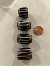 Antique 4, 7 Layers Chevrons African Trade Beads From Estate. picture