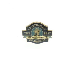 Jack Daniel Portrait Distillery Lapel Pin Vintage 1986 RARE USA picture