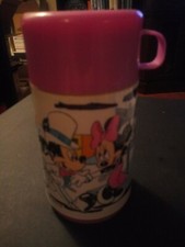 Aladdin Mickey Mouse Minnie Mouse Pink Thermos Walt Disney picture
