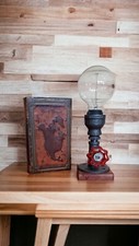 Handcrafted petite industrial edison style desk lamp, dorm lamp, picture
