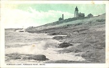 Pemaquid Point Maine ME Pemaquid Light c1900s-10s Vintage Postcard picture