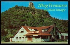Winona Mn Hot Fish Shop Restaurant Sugar Loaf Hill Old Minnesota Minn Postcard picture