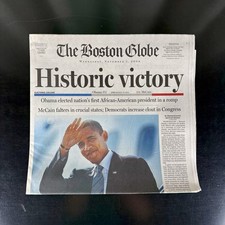 Boston Globe - November 5 2008 