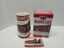 2018 Budweiser Holiday Stein Clydesdales Christmas Mug Holiday Tradition 39th picture