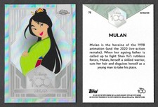 Topps Chrome 2023 Disney 100 #78 Mulan Silver Refractor picture