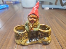 Vintage Antique Basket Gnome Planter picture