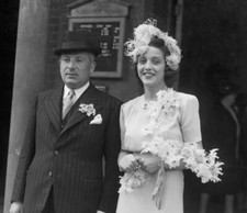 British financier Charles Clore marries Francine Halphen  OLD PHOTO picture
