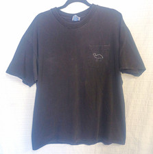 Vintage Hanes Heavyweight Black Camel Cigarettes Logo Pocket T-Shirt Adult XL picture