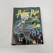 Walt Disney Peter Pan - 1952 Whitman Illustrated Hardcover Book w/dust jacket picture