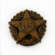 Vintage WW1 era US Army Honorable Discharge Lapel Pin Badge Military Button Hole picture