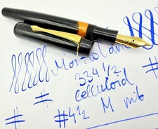 Rare WARTIME 1940s MONTBLANC 334 1/2 NO RINGS Fountain Pen-Restored- 146 picture
