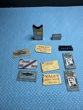 Lot of 10 Vintage 1930s-40s Razor Blades Gillette, Valet, With Case picture