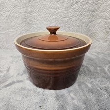  Brown Bean Soup  Pot Stoneware picture