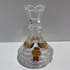 Vintage Anna Hütte Bleikristall German 24% Lead Crystal Candle Stick Holder 5”  picture