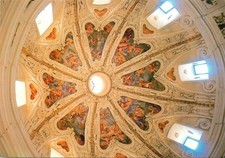 AK - Kroměříž Kremsier - Moravia - Květná zahrada rotunda dome fresco ceiling picture