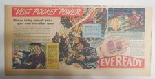 Eveready Battery Ad: Vest Pocket Power  from 1940's 7.5  x 15 inches picture