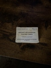 1977 US ARMY VISUAL AIRCRAFT RECOGNITION STUDY CARDS 44-2-1 GRAPHIC TRAINING AID picture
