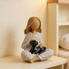 Hand-Painted Resin Willow Friendship Sculpture picture