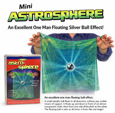 MINI ASTRO-SPHERE Floating Silver Ball Magic Trick Zombie See Thru Cloth Flying picture