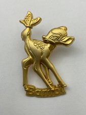 M&P Japan 100 Relief Series Goldtone LE 500 Disney Pin Bambi (H1) picture