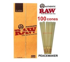 RAW Classic PEACEMAKER 140mm/5.5 inch Pre-Rolled Cones (100 pack)AUTHORIZED picture