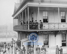 CARDINAL LOGUE REVIEWING FIREBOATS NEW YORK EARLY 1900S 8X10 PHOTO picture