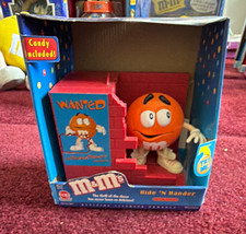 M&M’s Hide ’N Hander Candy Dispenser Orange Character - Blue Red Orange picture