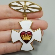 Vintage Enamel Rebekah Lodge Patriarchs Chivalry Pin Badge Medal Maine 1367 picture