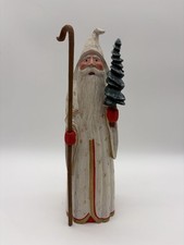 Vtg 1997 House Of Hatten 12” Santa Father Christmas DK Wise Folk Art Tree Staff picture