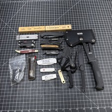 Lot Of 15 Pocket Knives: Swiss Army, Buck, Gerber, SOG, Smith & Wesson, Kershaw picture