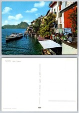 Gandria Lago di Lugano Switzerland Italy Scenic Lake Village Ferry Postcard picture
