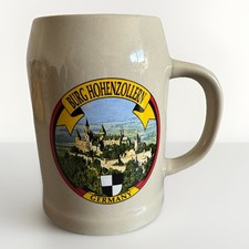 NWT Burg Hohenzollern Germany Beer Mug 0.5L Stoneware Ceramic Castle Souvenir picture