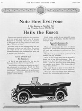 1919 Essex Motor Car - Note How Everyone Hails The Essex - Ad #2011 picture