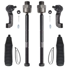 ASTARPRO 6pcs Front Tie Rod Ends Inner and Outer with Boots Compatible with 2... picture