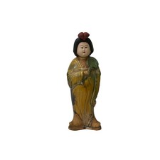 Small Chinese Oriental Ceramic Tong Style Lady Figure Display Art GB363 picture
