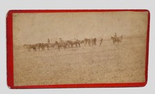 1870-80s Cabinet Card of Cowboys Out West Kansas Horse & Cattle Ranch picture