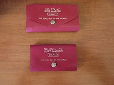 2 VINTAGE STANLEY BUTT MARKERS NO.373 1/2 and NO.374 picture