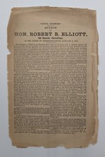 Reconstruction Civil Rights Speech of African American Robert B. Elliott 1874 picture