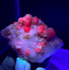 Fluorescent Pink Spinal Crystal Cluster On Matrix Specimen From AFG , 670 Carats picture
