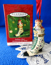 Hallmark Ornament 2001 Fashion Afoot Mouse in a Boot picture