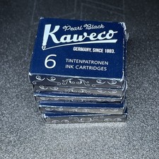 5PK Kaweco INK-BK refills, cartridges and ink extinguisher, black PACK OF 5 picture